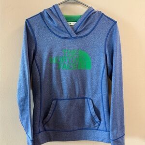 The North Face Green and Blue Women's Sweater.
